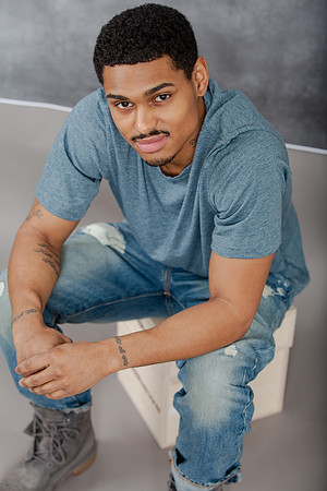 Sutdio and Outdoor, Urban Headshots for a local musician, actor in Atlanta GA