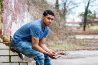 Sutdio and Outdoor, Urban Headshots for a local musician, actor in Atlanta GA